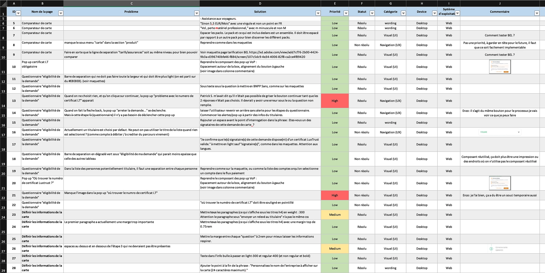 Design Quality Check aligning mockups with development