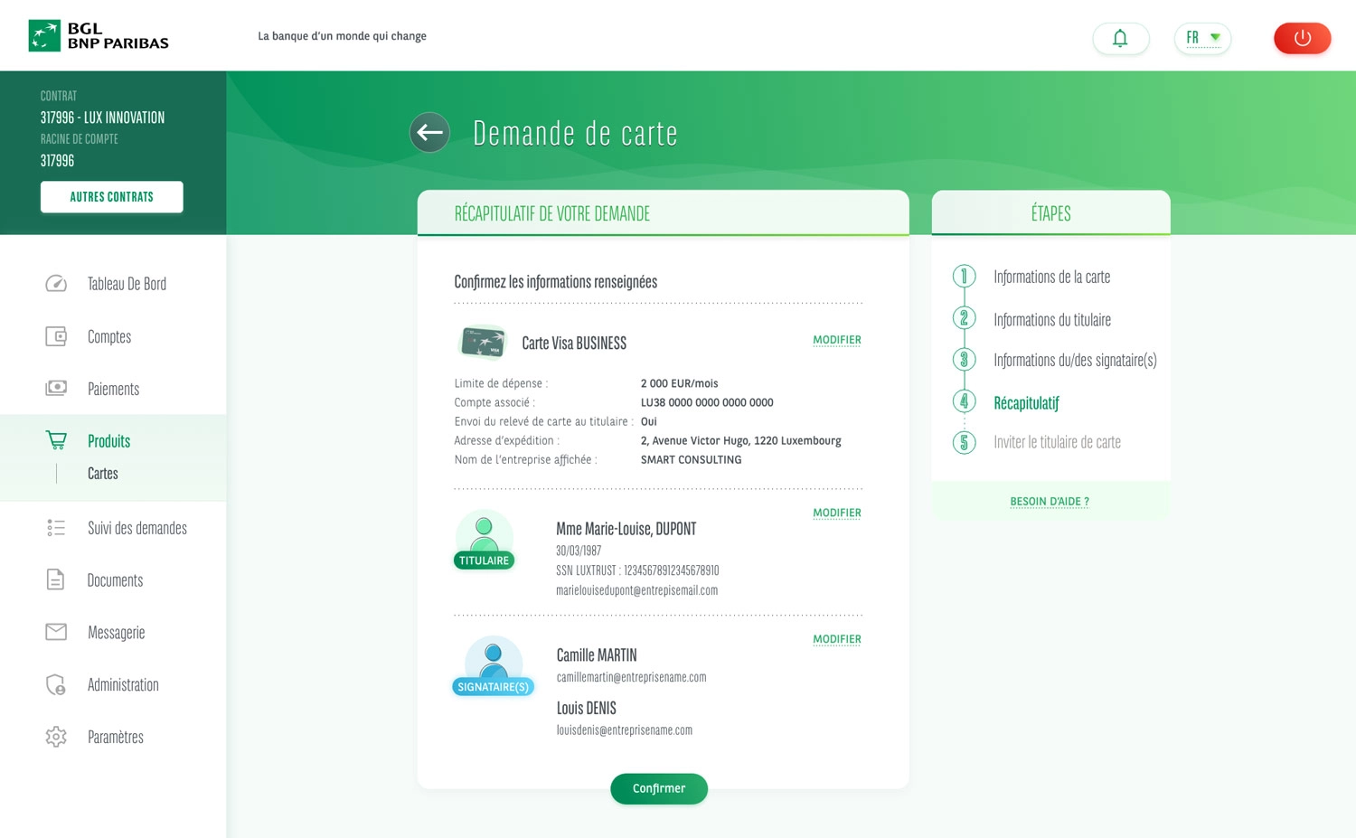 Final UI mockups