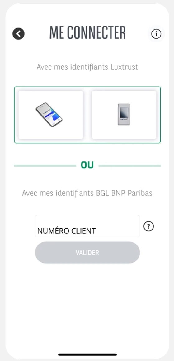 Old login page presenting both options at the same level