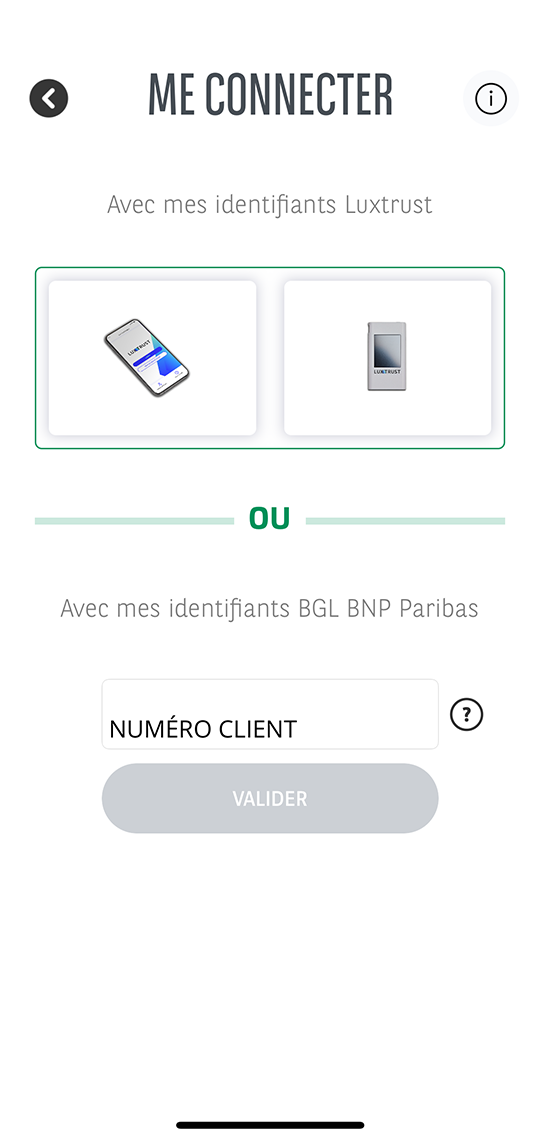 Ancienne page de connexion