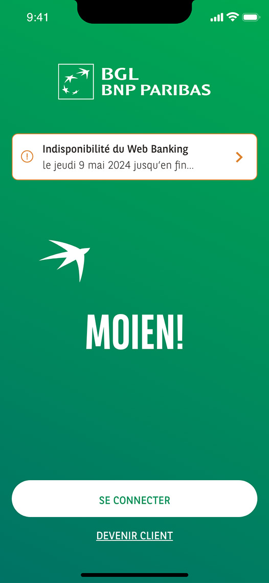 Nouvelle card infologin dans la page de connexion